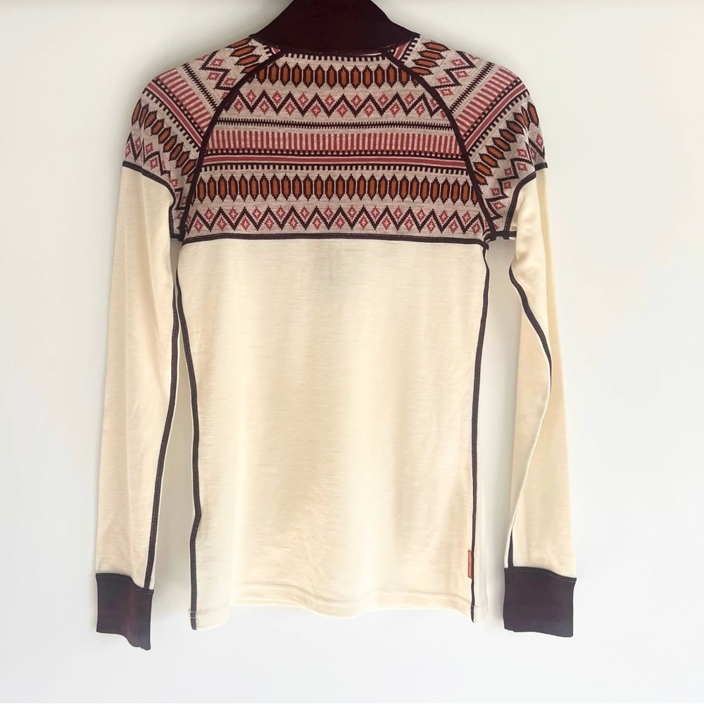 Kari Traa Fair Isle Pattern 100% Wool Base Layer Size Small NWOT - Picture 3 of 9